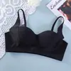 Sujetador Push-Up Suave de Soporte Pequeño, Ropa Interior Ajustable que Retrae el Pecho, Sujetador Anticaída Sin Aros, Sujetador de Media Copa Elevador