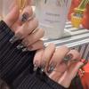 Usando unhas quebrando broca quebrada broca completa cola para unhas manual pedaços de unhas olho de gato remendo de unha removível usando cabelo de unha