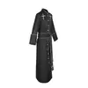 [En Stock] Túnica Clerical para Sacerdotes Disfraz de Sacerdote para Halloween Fiesta de Máscaras Juego de Rol como Padrino