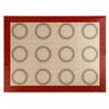 Explosiones tapete de silicona para hornear macarons antiadherente promocional 30*40cm tapete cuadrado para horno tapete para hornear galletas de alta temperatura