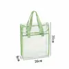 Bolsa de Livros Portátil Bolsa de Armazenamento à Prova d'Água Bolsa Transparente para Documentos Bolsa para Aulas Artefato de Armazenamento de Livros e Documentos Atacado de Fábrica