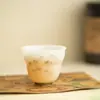 Taza de calabaza nube-montaña de cerámica cocida simple con glaseado de hielo, taza de té de cerámica de alta gama para el hogar, taza maestra de juego de té kung fu de estilo chino de lujo ligero