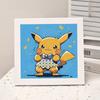 Animación de Dibujos Animados Nueva Pintura de Diamantes Kuromi DIY Juguetes de Pintura de Diamantes Hechos a Mano para Niños con Marco de Fotos Mesa Regalo