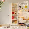 Estantería de Acero Dopamina Estante Estrecho para Almacenamiento de Pie para Sala de Estar Montado en Pared Estante de Almacenamiento Integrado Librería de Almacenamiento de Hierro