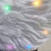 Venta Directa de Fábrica Linterna Brillante Alas de Plumas de Ángel Golondrina Blanca en Forma Mesa Modelo para Actuaciones Escénicas de Adultos y Niños