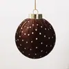Adornos de bola de Navidad envueltos en terciopelo multicolor 6/8CM Decoración navideña bolas de Navidad de plástico decoraciones para árbol de Navidad