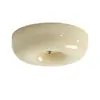 Lámpara de Techo para Dormitorio Estilo Crema Espectro Completo Lámpara de Estudio Retro Bauhaus Medieval Lámpara de Vidrio para Ojos Habitación Infantil