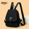 Mochila Nueva de Tela Oxford 2025 Gran Capacidad Moda Simple para Mujer Bolso Escolar de Viaje Versátil Mochila Escolar para Estudiante