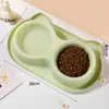 Comedero para mascotas, comedero lento anti-asfixia para perros, cuenco de agua y comida para gatos, doble cuenco, diseño anti-hormigas, antideslizante y antivuelco