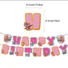 Vasos de Papel, Platos de Papel, Tenedores y Cucharas con Forma, Mantel, Banderín, Decoraciones de Cumpleaños de la Patrulla Canina Rosa Transfronteriza para Niña