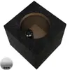 Caixa vazia para som automotivo, caixa de madeira, subwoofer passivo quadrado de 5 polegadas, gabinete vazio, alto-falante de teste, subwoofer automotivo, passivo