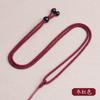 Cordão de linha de abacaxi feito à mão, pingente de jade com contas pretas simples, corda ajustável para homens e mulheres, atacado direto