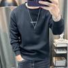 Suéter de cuello redondo para hombre, otoño e invierno, nuevo, informal, de manga larga, para hombre, ropa de moda para hombre