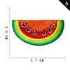 Etiqueta de Bordado por Computadora Yuanda Pegamento Termofusible Fruta Sandía Parche Bordado Parche Cereza Parche Accesorios de Ropa DIY Parche de Tela