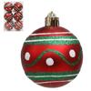 Atacado transfronteiriço 6cm bola de Natal pintada adereços de decoração enfeites de árvore de Natal bola de Natal bola de plástico metalizado