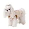 Ropa de otoño e invierno para perros de compañía, chaleco sin mangas de dos patas con estampado de borrego y clip para correa, ropa cálida para gatos con forro polar