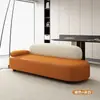 2026 Venta Caliente Estilo Crema Sofá Pequeño para Apartamento Recámara Chaise Longue Sofá Perezoso Respaldo Cuero Resistente a Arañazos de Gato Sofá de Belleza