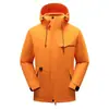 Chaqueta Novedad Otoño e Invierno Color Naranja Tres en Uno Resistente al Viento e Impermeable para Exteriores Ropa para Viajes y Montañismo Impermeabilidad Nivel Tormenta