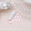 Brillo arcoíris rosa piedra de amor joyería para uñas uña Aurora decoración tridimensional resina fresca decoración de uñas