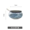 Conjunto de 3 Peças de Garrafa de Condimento Cerâmica Retrô Estilo Chinês e Pote de Óleo, Conjunto de Caixa de Temperos, Combinação de Potes de Pimenta, Garrafa de Óleo, Pote de Sal