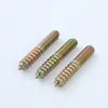 Parafusos Personalizados de Rosca Dupla do Fabricante, Parafusos Autoatarraxantes Galvanizados Coloridos com Ponta de Zinco, Parafusos de Cabeça Dupla, Conectores para Móveis, Parafusos com Rosca para Madeira