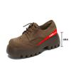 Estação Europeia XJ Sapatos Femininos Moda Outono e Inverno Bico Redondo Cadarço Estilo Britânico Retrô Plataforma Brock Casuais Camada Única para Mulheres