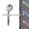 LED Shower screw rotating new shower head switch water stop colorful/temperature control shower head 8008-A40