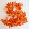 Guirnalda de Hojas de Arce Artificiales para Amazon Transfronterizo Decoración de Pared para el Hogar Enredadera de Otoño Decoración Colgante de Halloween Acción de Gracias