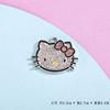 Estilo Europeo y Americano Gato Accesorios DIY Colgante de Lazo Goteo de Aceite Con Incrustaciones de Diamantes Pulsera Hello Kitty Aleación Accesorios Pequeños