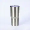 Vaso térmico transfronterizo de 20 oz con asa, gran capacidad, portátil, apto para uso en coche, con interior de plástico y exterior de acero, personalizable