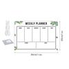 TYU502 Calendário de Quadro de Anotações Pendurado Transfronteiriço Plano Semanal Quadro de Mensagens Apagável Placa Decorativa Acrílica Pendurada