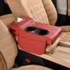 2025 Nuevo Modelo Caja Reposabrazos Central para Coche Alza Almohadilla Cubierta Protectora Portavasos Doble Caja de Pañuelos para Coche de Cuero de Gama Alta