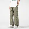 Novedad Primavera/Verano 2025 Estilo Americano Moderno Pantalones de Paracaidista Sueltos Casuales para Hombre Pantalones Cargo Versátiles Pantalones Scimitar Tendencia Masculina