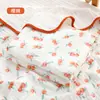 Manta de Gaze de Algodão de Bambu de Seis Camadas Cor Pura para Bebê Manta de Fibra de Bambu para Recém-Nascido Toalha de Banho Infantil para Jardim de Infância