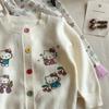 Conjunto de Otoño a la Moda para Niñitas: Elegante Conjunto de Dos Piezas de Pantalones de Pierna Ancha y Suéter Cárdigan