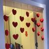 Cortina de Puerta Amor Explosiones Popular en Internet Mismo Decoraciones de Puerta Habitación Dormitorio Niña Corazón de Princesa Cortina Colgante Festivo Boda