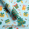 Papel de embrulho de Natal Papel de embrulho de flores à prova d'água Material de embalagem de presente de Natal Caixa de presente Papel de embrulho de maçã