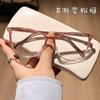 1319 Gafas de moda con montura de ojo de gato y protección contra la luz azul para hombres y mujeres con montura de gafas, montura de miopía lisa, venta directa de fábrica
