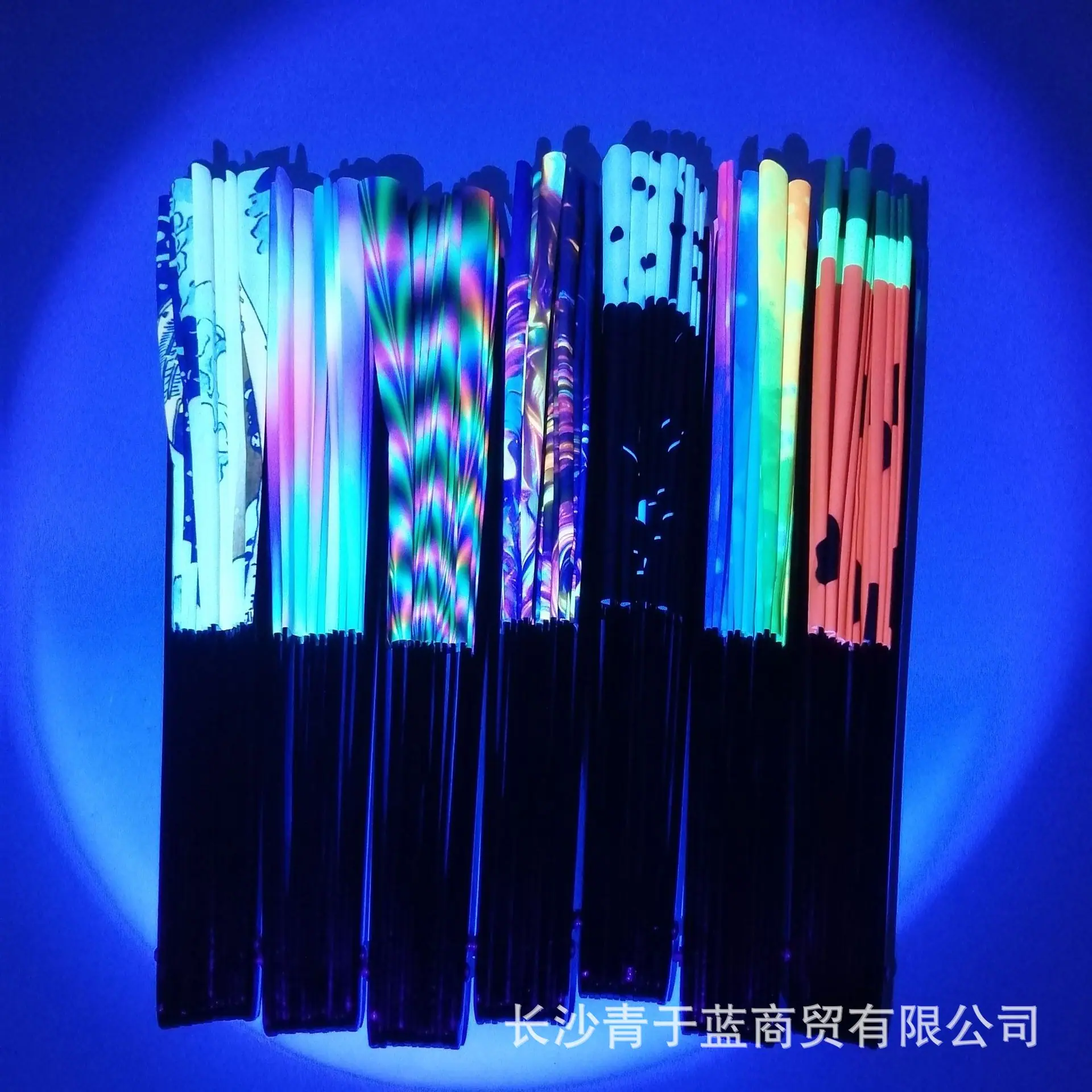荧光效果 UV印刷扇子