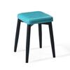 Taburete Cuadrado para Mesa de Comedor para Uso Doméstico, Taburete Cuadrado Simple para Restaurante, Cafetería, Sala de Recepción, Taburete Cuadrado Grande con Patas de Metal