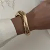 Pulsera Geométrica Exagerada con Cortes Personalizados Transfronteriza Europea y Americana Moda Industria Pesada Diseño de Nicho Aleación Fotosensible Pulsera