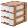 Gabinete de Almacenamiento de Escritorio Marrón Estilo Europeo Caja Organizadora de Papelería de Oficina Caja Organizadora Gabinete de Almacenamiento de Juguetes para Niños al por Mayor