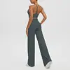 Sujetador deportivo tipo camisola de tacto desnudo europeo y americano, ropa de fitness, pantalones rectos holgados de cintura alta, conjunto de yoga