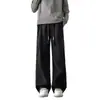 Calça masculina plissada espinha de peixe americana outono marca da moda caimento workwear calça cargo Melaude perna reta casual calça comprida