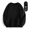 Sudadera Nueva para Hombre Amazon Color Sólido Casual Cuello Redondo Deportes al Aire Libre Con Felpa Manga Larga Tops Transfronterizos Europeos y Americanos