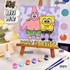 20*20 Desenho Animado Pintura a Óleo Digital DIY Colorir Pintura Decorativa Genshin Flor Pintura a Óleo Pintura a Óleo Digital Infantil Atacado