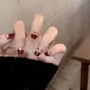 Armadura de mano sentido avanzado hecho a mano ins explosiones diamante roto mariposa uña piezas de uña al por mayor uñas portátiles
