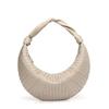 Al por mayor transfronterizo Bolso tejido nuevo Croissant Simple Lujo ligero Nicho Europeo y Americano Bowling Textura de hombro Bolso de axila