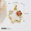 Venta Caliente Dulce y Fresco Colorido Gota de Aceite Margarita Girasol Pétalo de Rosa Accesorios para Joyería DIY Colgante