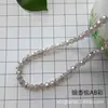 Cuentas de Tierra de 32 Caras Color Plateado Balón de Fútbol Cuentas Sueltas Cuentas de Vidrio Iridiscentes Hechas a Mano DIY Accesorios para Pulseras y Collares Venta al Por Mayor